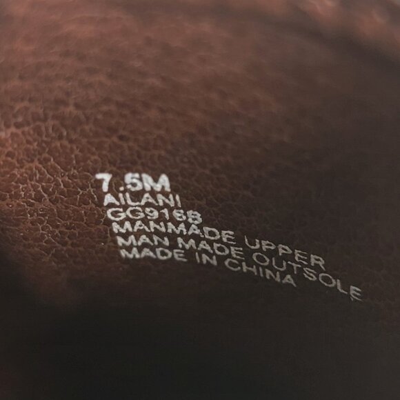 MIA Ailani Brown Side Buckle Hobnail Platform Clogs Vegan 7.5 M - Picture 8 of 8